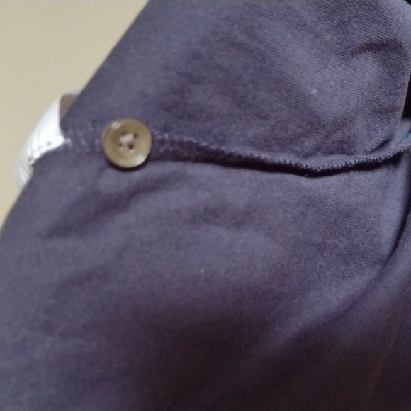 JCrew Pleat- Front Blouse Size XL Navy Blue New - Picture 9 of 10